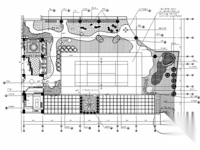 小型建筑屋顶花园景观工程施工套图