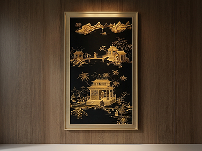 中式设计感装饰画挂画