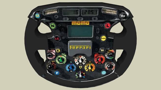 法拉利F1赛车方向盘 录音机 CD播放器 钱 秒表 操纵杆