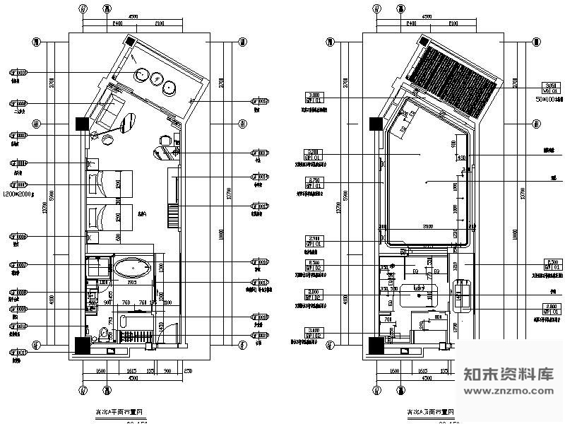 施工图阳光大酒店标准客房施工图