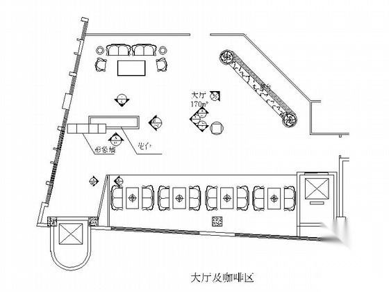 [成都]某洗浴中心大厅及咖啡区装修图
