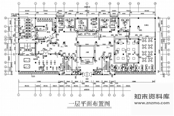 施工图某小区两层售楼中心和某户型装修施工图