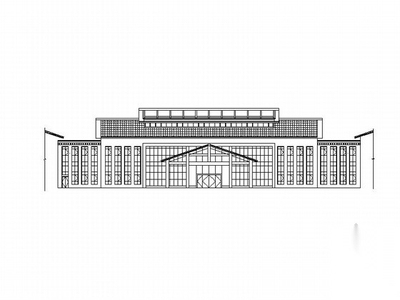 [四川]中式风格二层带阁楼福利中心养护楼建筑施工图