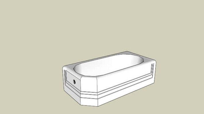 浴缸 草图大师模型