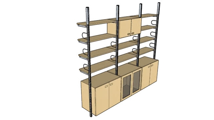 收纳柜 草图大师模型