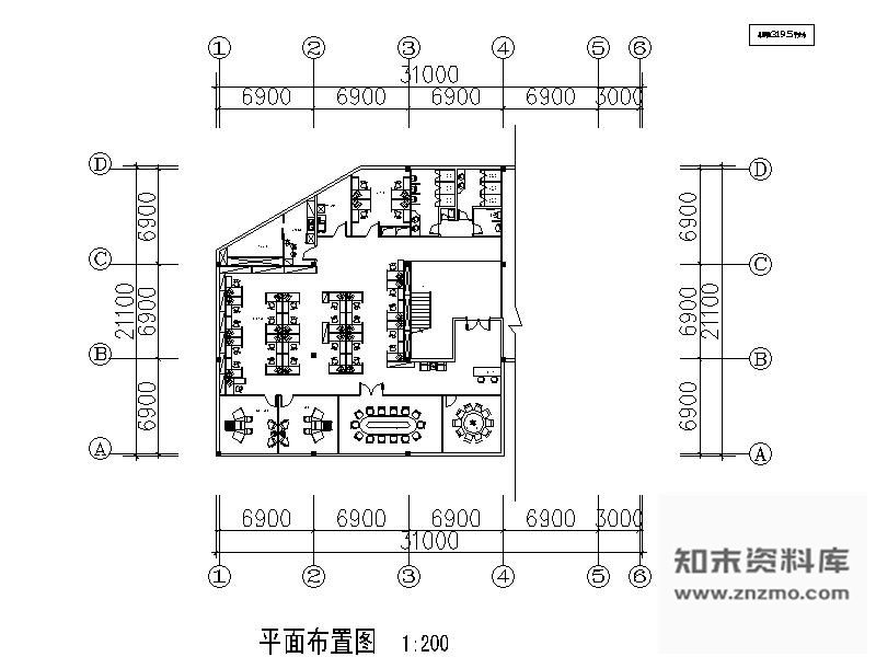 施工图上海某置业公司办公空间装修图