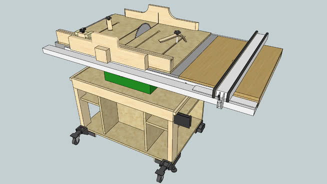 台锯Crosscut Sled 机械 工地 钞票 钱