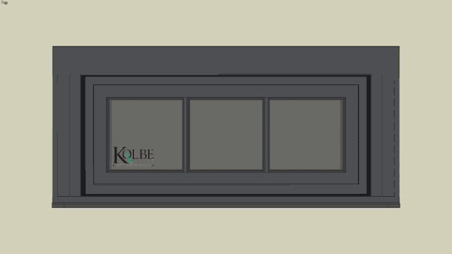 Kolbe超绝缘矩形横框SPUT3014（F.S.3’-0 1/4”x 1’-3 1/2”R.O.3’-0 3/4”x 1’-4”） 相框 保险箱 显示器 监视器
