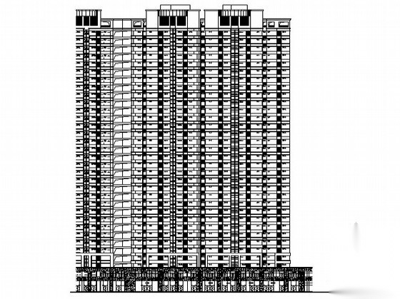 [合肥]某公寓商业工程4号楼裙楼外立面幕墙装饰工程建筑...