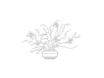 种绿植盆栽图块 陈设