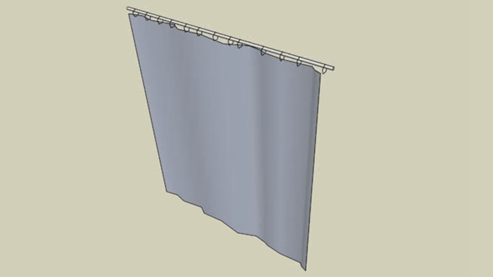 窗帘 草图大师模型