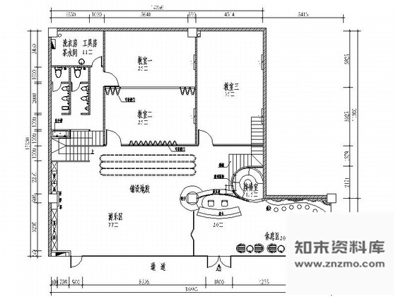 施工图深圳造型活泼可爱吸引人的早教培训中心含效果图