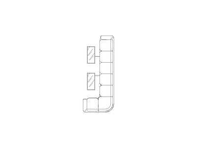 工装办公家具图块 大型整套沙发
