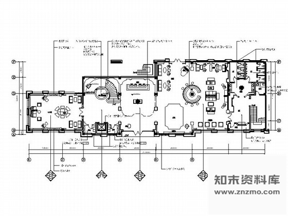施工图江苏某花园小区售楼处室内装修施工图