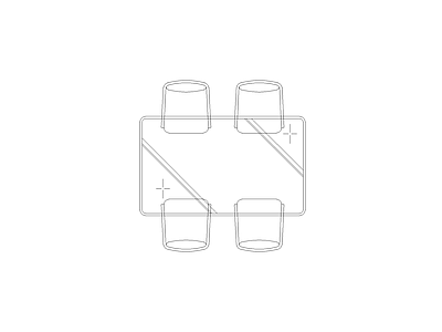 桌椅 常用平面立面图块