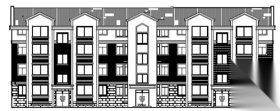 某四层三联排住宅楼建筑施工图