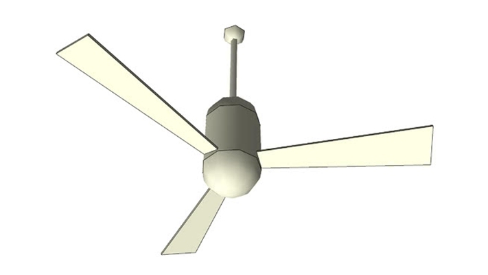 电风扇吊扇 草图大师模型