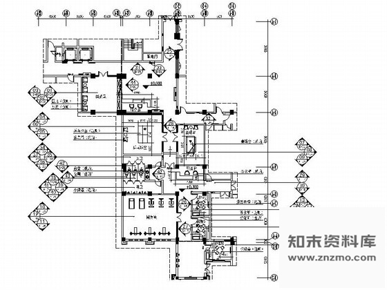施工图天津某酒店娱乐休闲区装修图