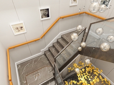 现代玄关楼梯间