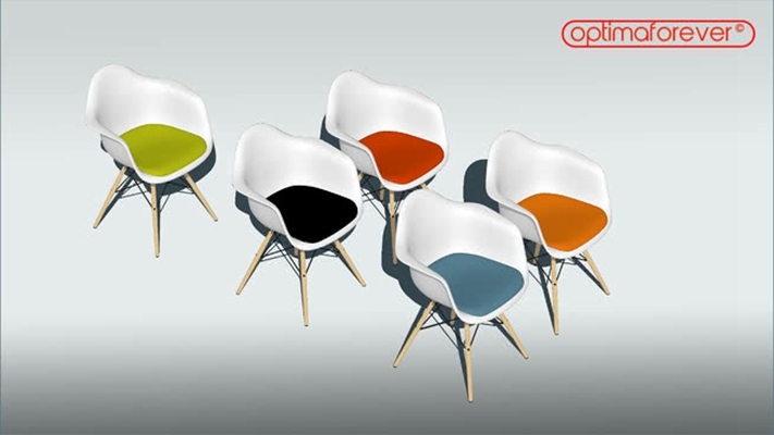 Vitra Eames DAW垫版多色彩