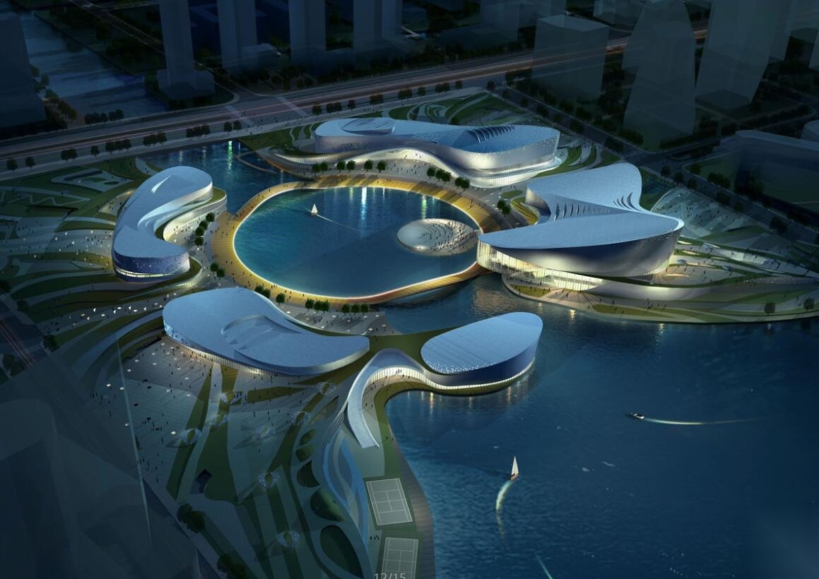 东海之滨某文化中心建筑方案设计文本（JPG）