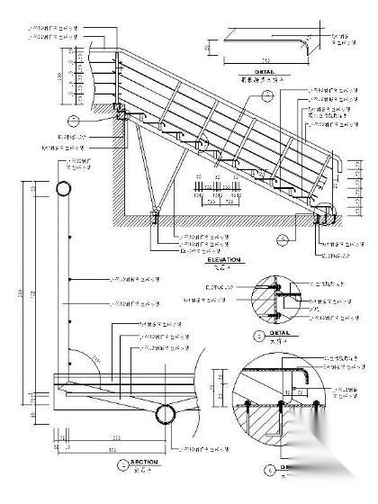 钢管楼梯详图