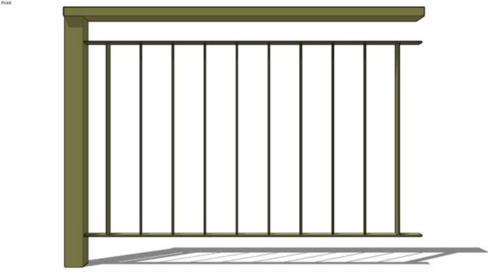 栏杆 草图大师模型