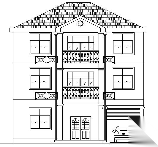 某三层别墅建筑结构施工图