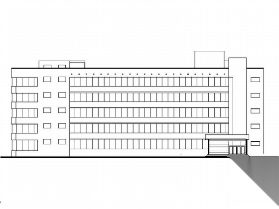 某五层精神病疗养院建筑施工图