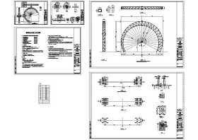 公园0000许昌桁架结构CAD图纸