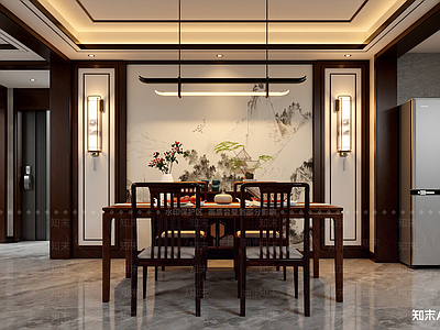 新中式家居餐厅