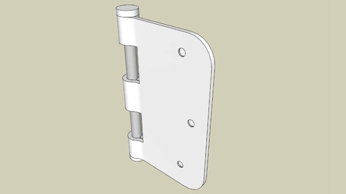 门铰- 3.75”x1.75”，Full Mortise，三片侧销（1 3 / 4“厚的门）