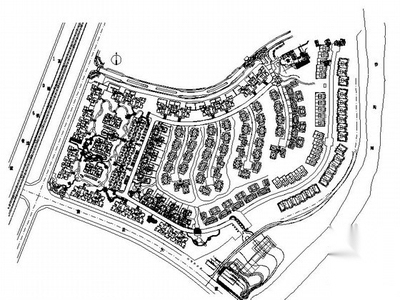 [成都]某居住区局部景观工程施工图 居住区景观