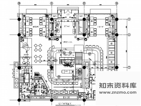 施工图主题餐厅餐饮空间装修CAD设计图含效果