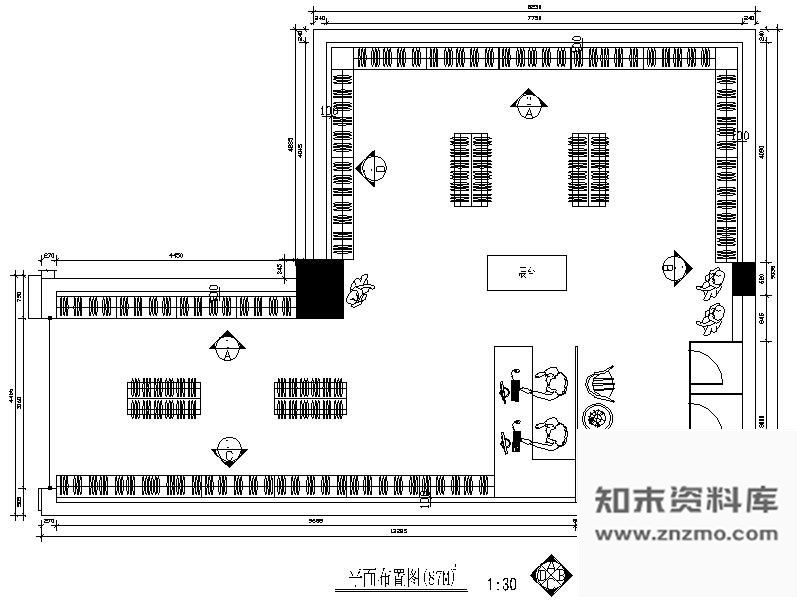 施工图某服装专卖店装修图