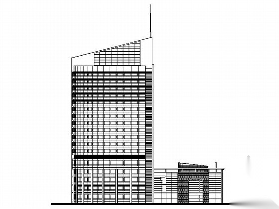 [上海]某知名大学十七层附属医院建筑方案图