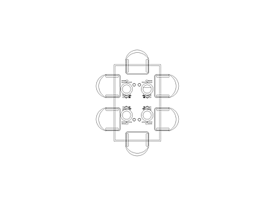 桌椅 现代家具图块别墅家具图块施工图