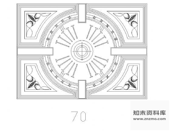 图块/节点天花造型平面图块集锦