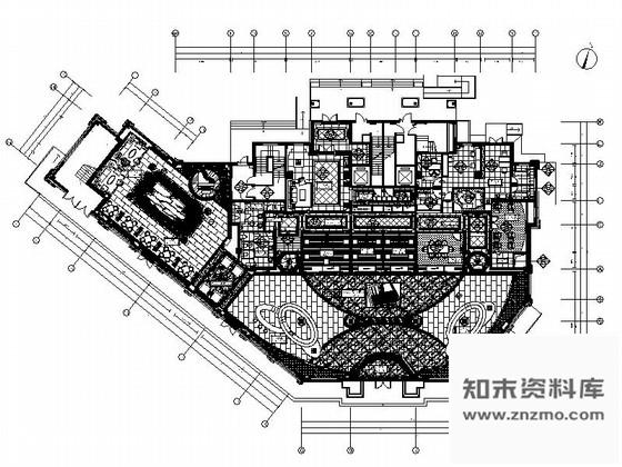 施工图辽宁精装景观公寓售楼处装修CAD施工图