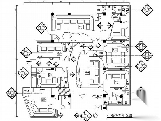 [西安]大酒店KTV室内装饰设计CAD施工图