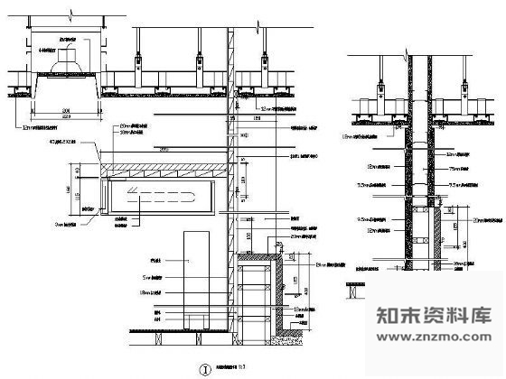 图块/节点走廊壁纸墙作法详图 墙面通用节点 墙面通用节点