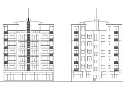 五套多层住宅建筑施工图纸