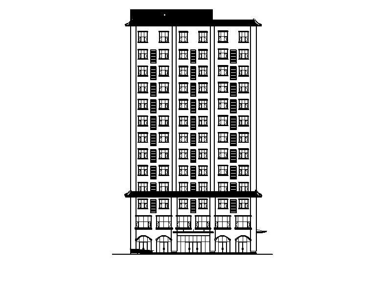 [宁夏]高层框剪结构综合办公楼建筑施工图