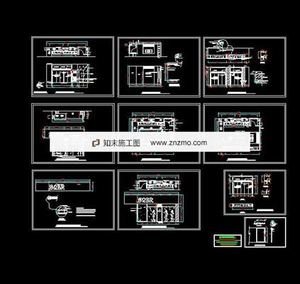 一套服装专卖店设计装修图 施工图
