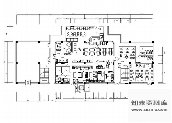 施工图北京某批萨店装修图
