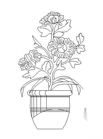 盆栽植物图块1