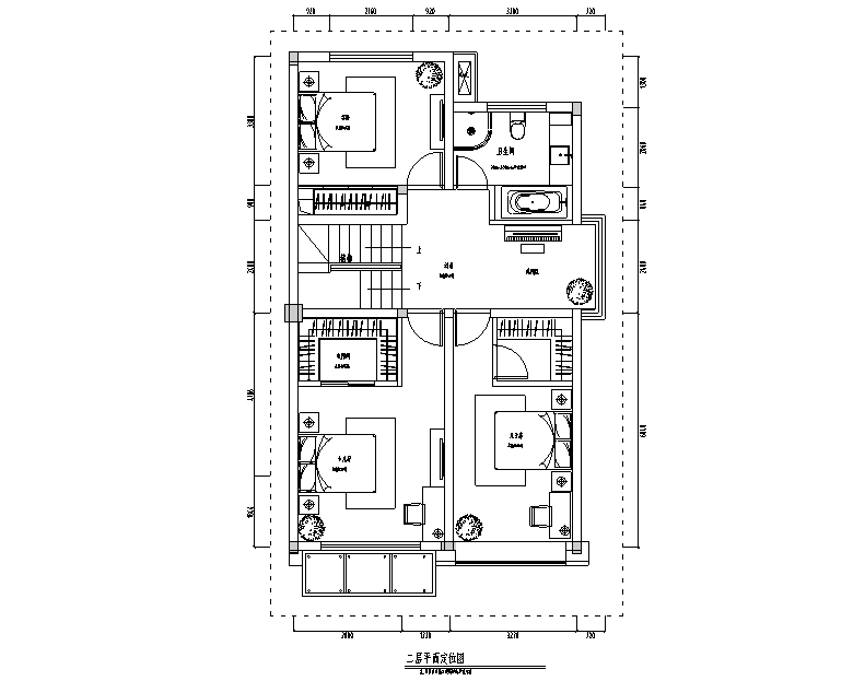 [江苏]现代风格金湖别墅住宅设计施工图（附效果图）