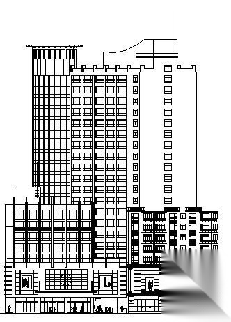 某二十层酒店建筑方案图