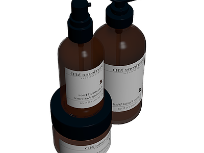 棕色玻璃瓶护肤品套装