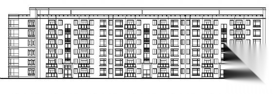 航运新村16号住宅楼建筑方案图